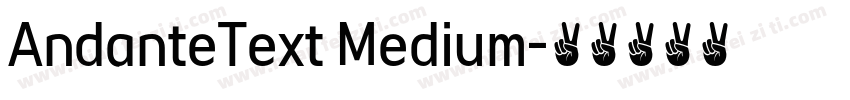 AndanteText Medium字体转换